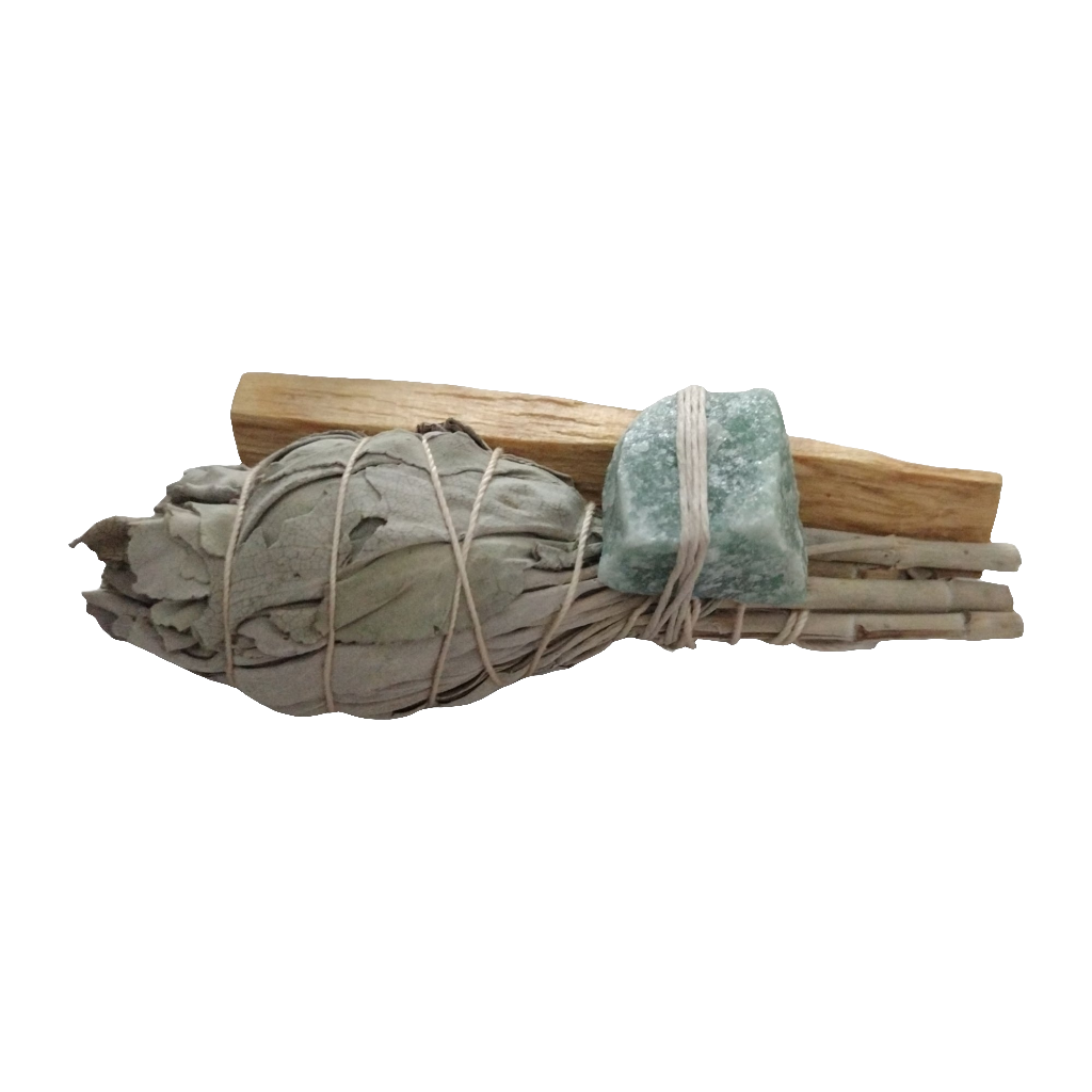 Sage Bundle W/ Gemstone And Palo Santo