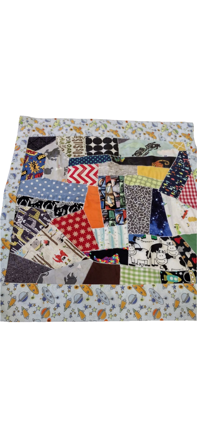 Quilted Baby Patchwork Throw Blanket