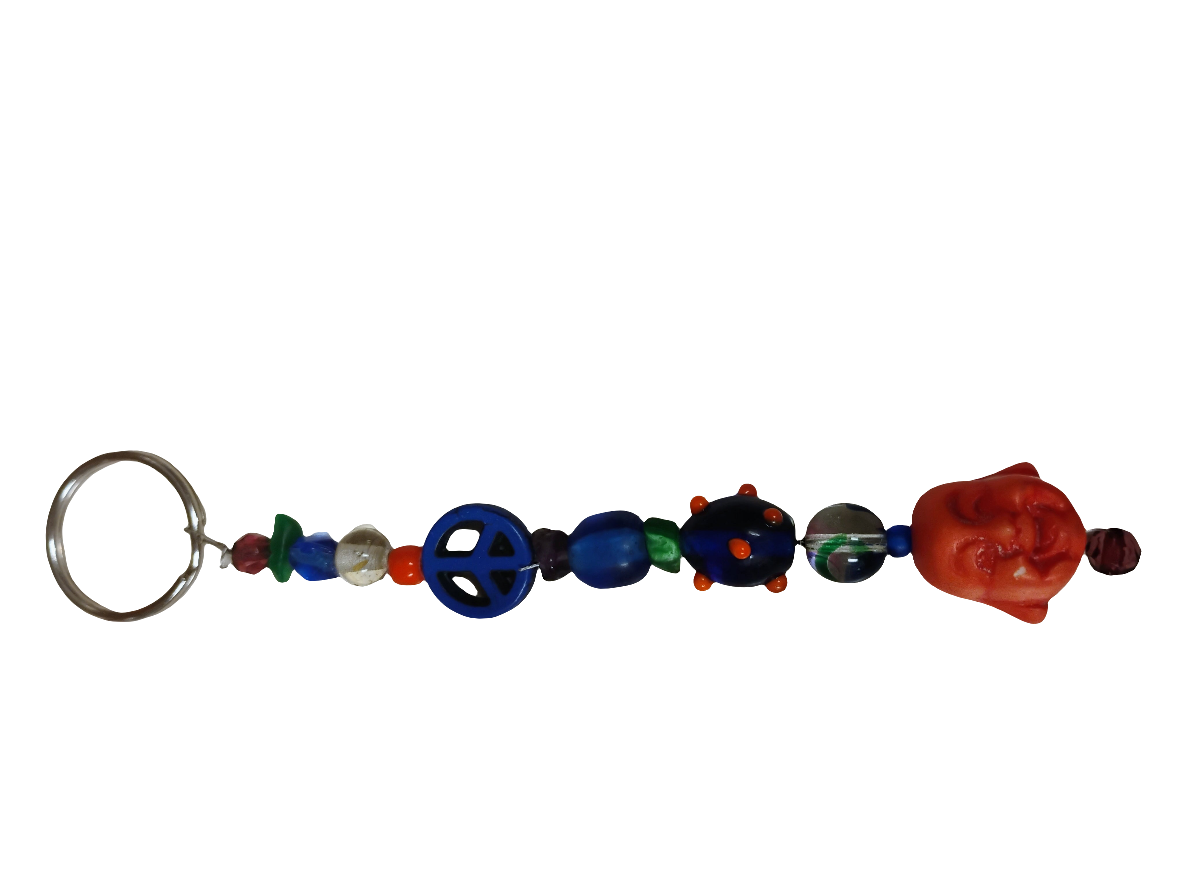 Buddha Vibes Beaded Keychain