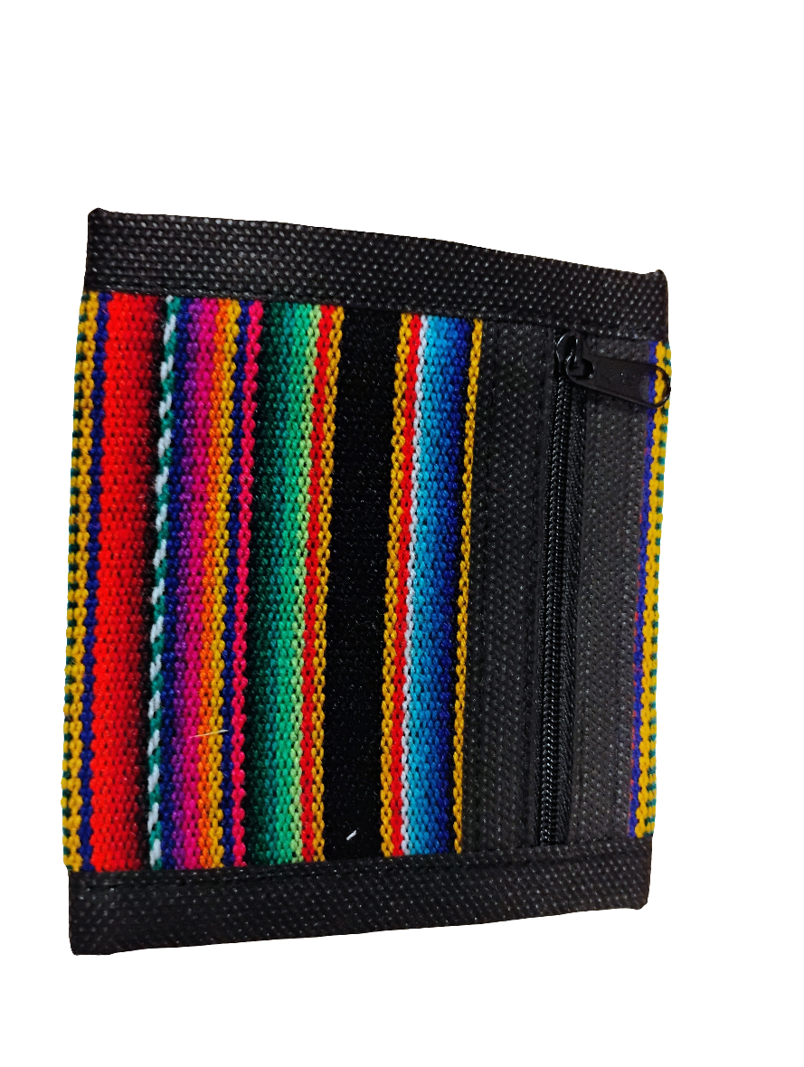 Manta Trifold Wallet Cotton/Velcro Assortment Manta Rainbow