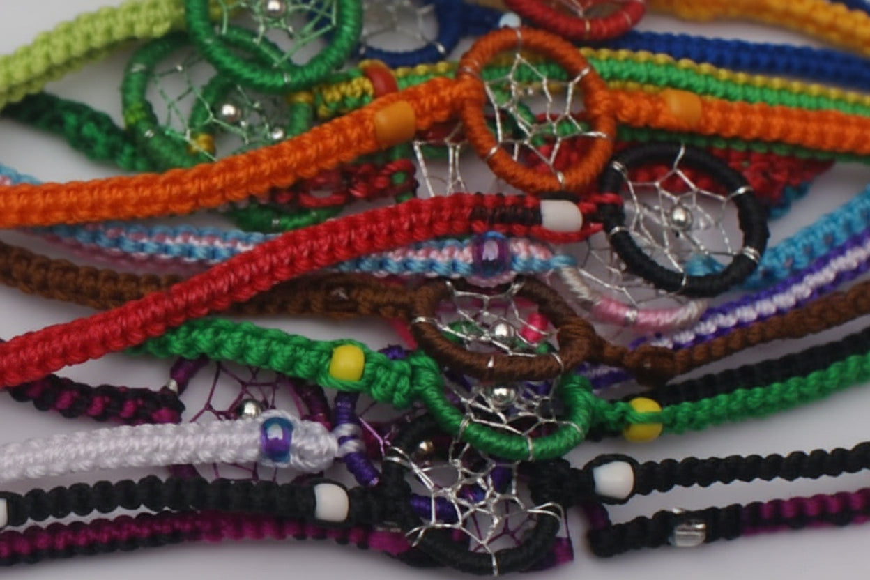 SoulThread Dreamcatcher Bracelet™ — Handcrafted Color, Intention & Boho Magic