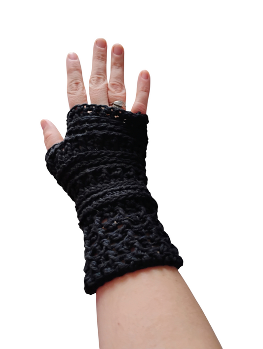 Raven Wraps Fingerless Gloves
