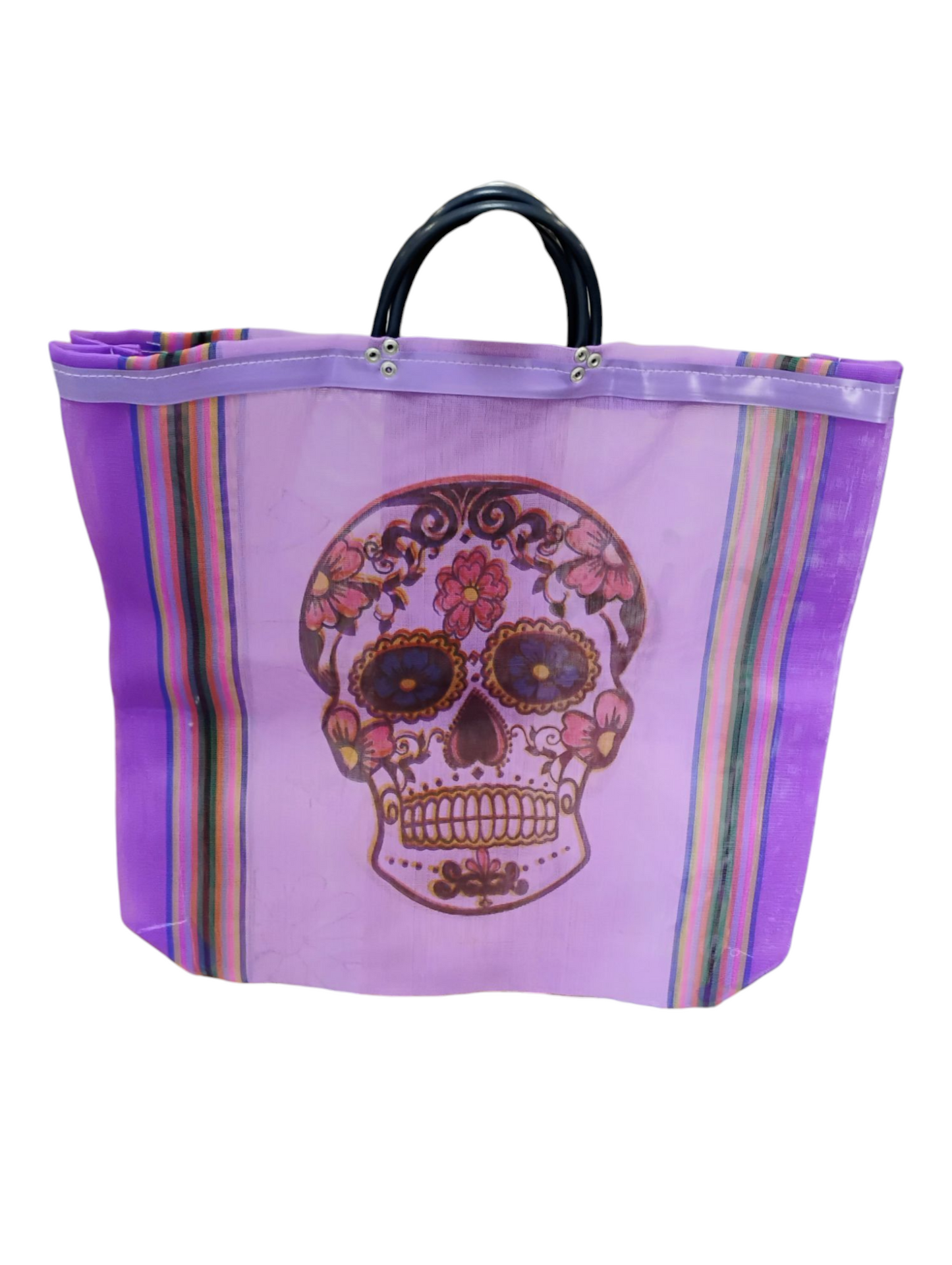 Day of the Dead Sugar Skull Market Mesh Tote Bag Authentic Original