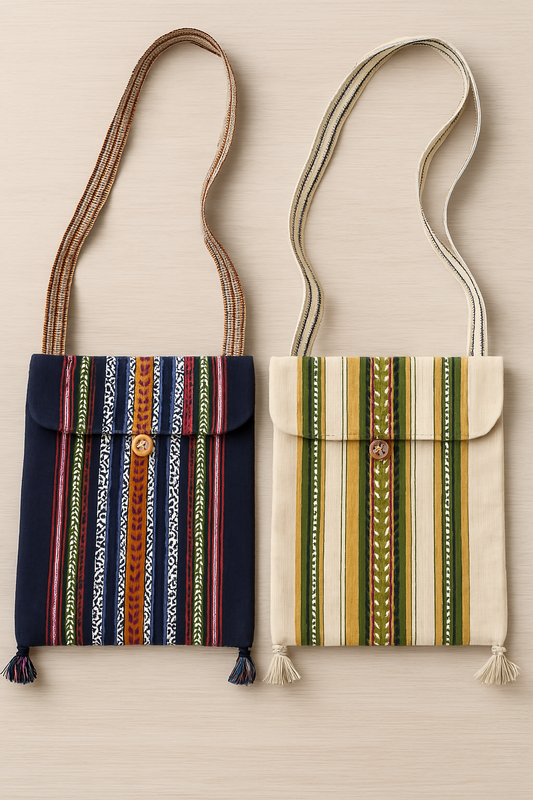 Tassel Tides: Andean Wool Shoulder Bag