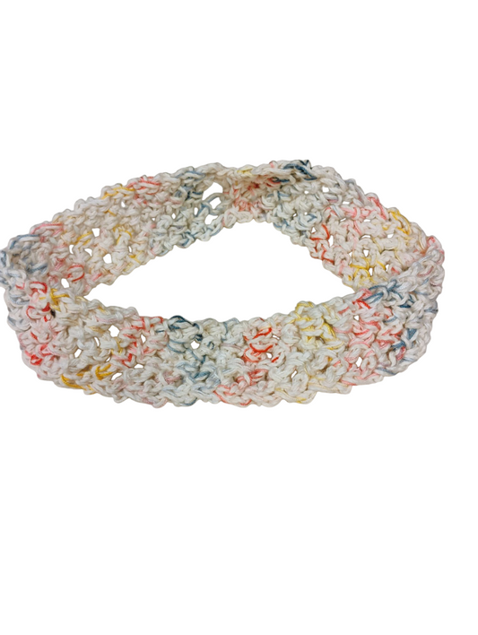 Sunset Scribble Crochet Headband