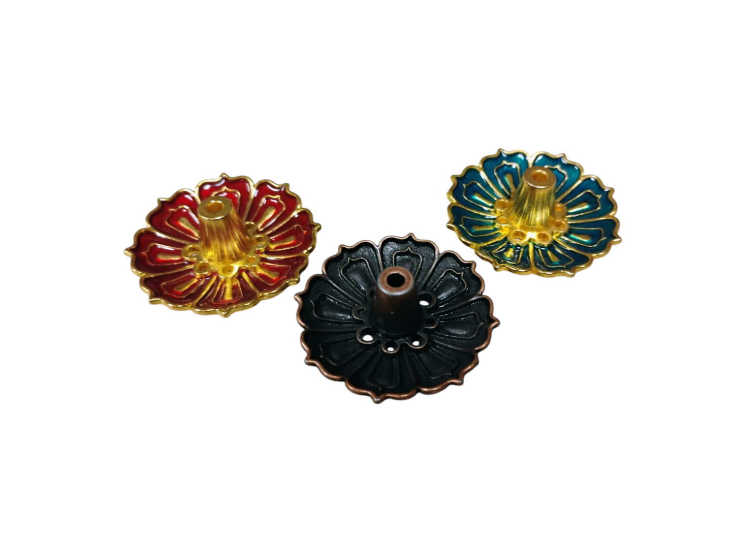 Mandala Bloom Metal Incense Burner