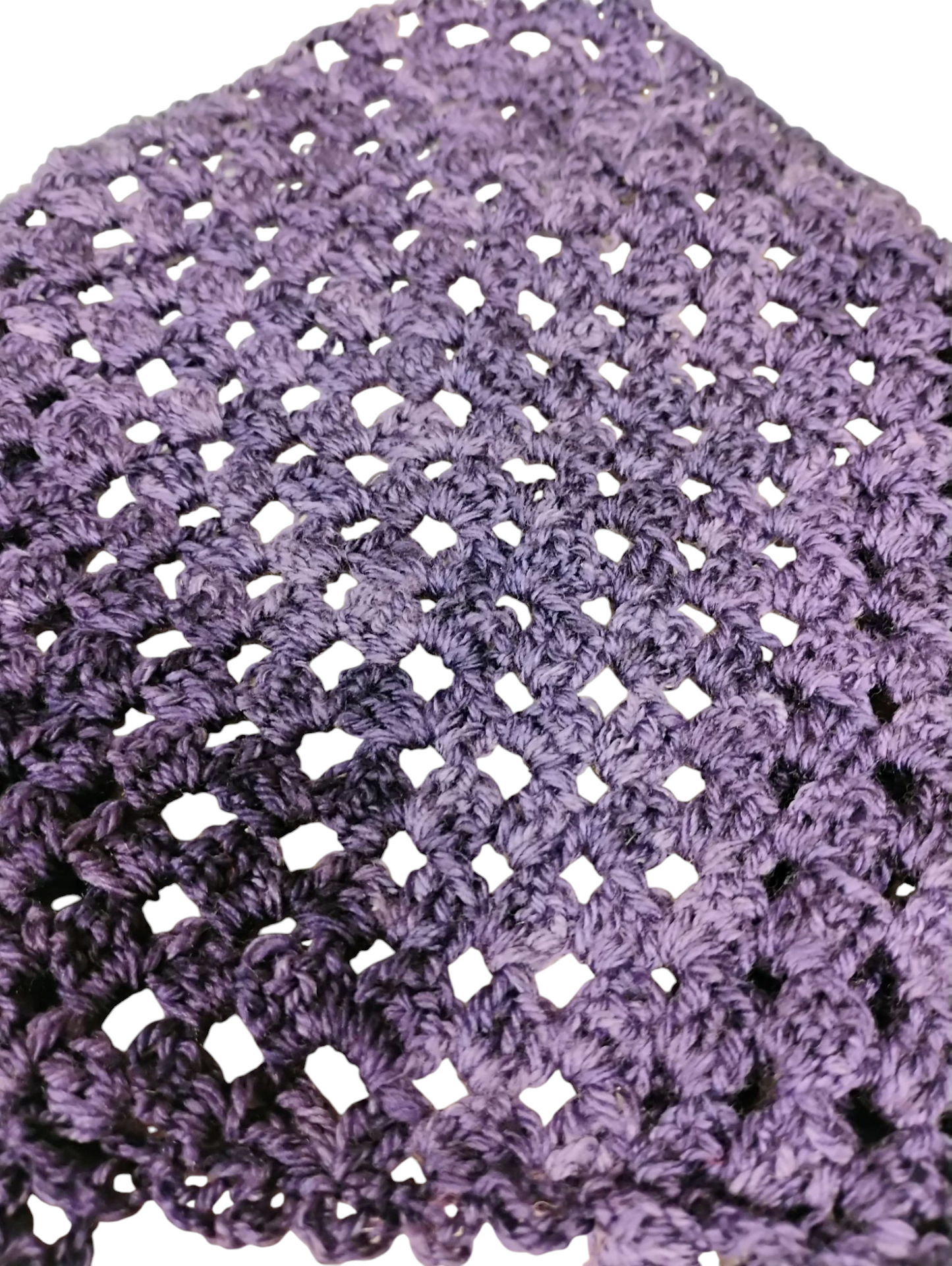 Pretty in Purple Handmade Crocheted Headscarf