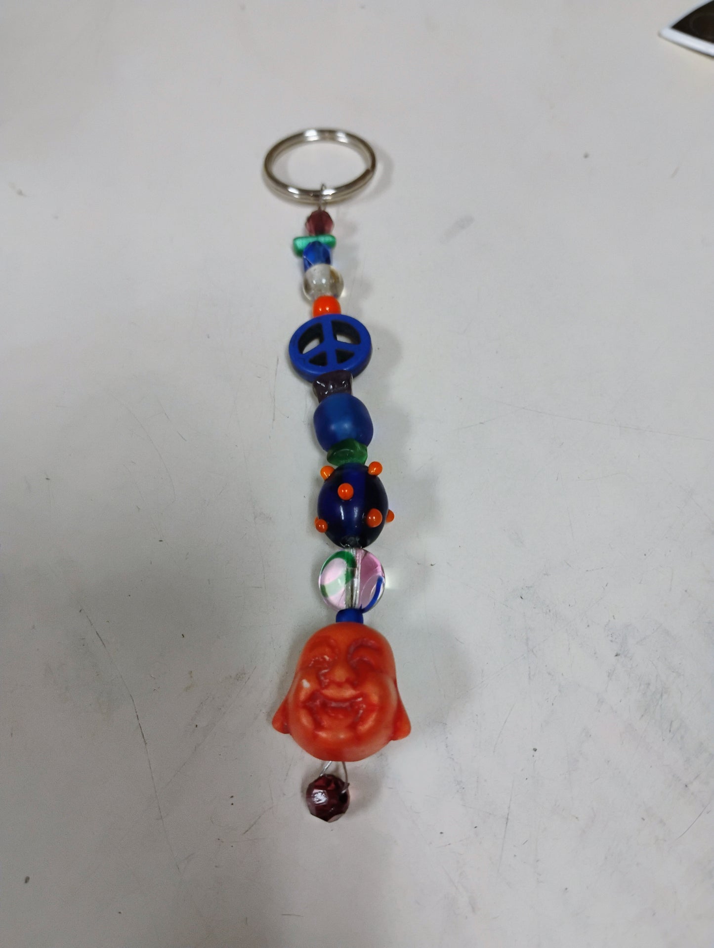 Buddha Vibes Beaded Keychain
