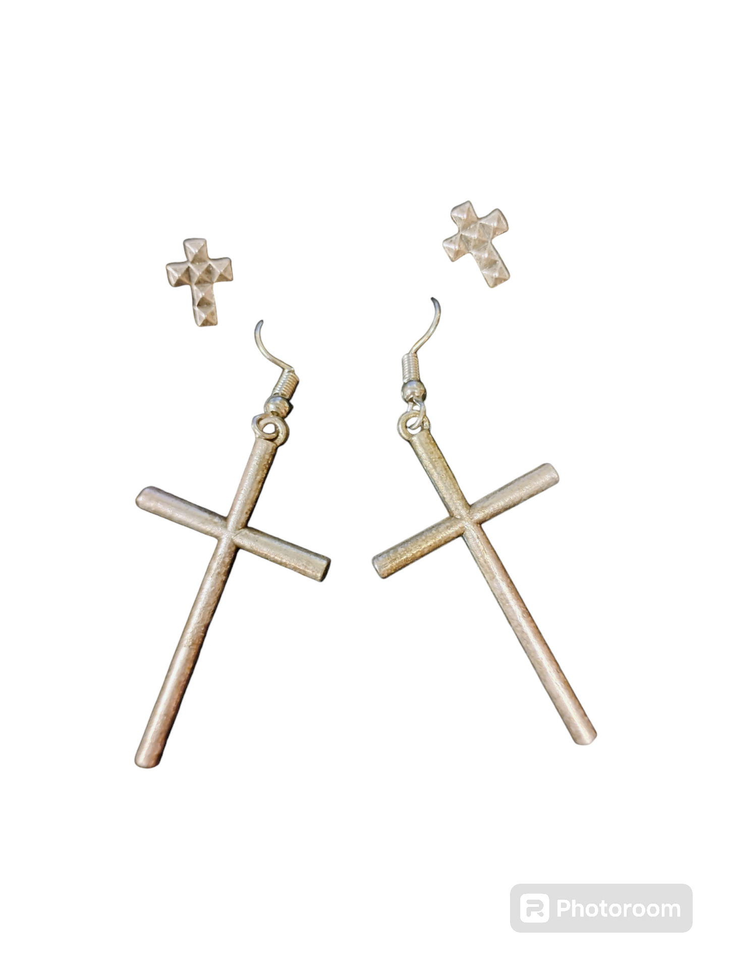 Metal Prayer Earring Duo – Sacred. Sleek. Unshaken.