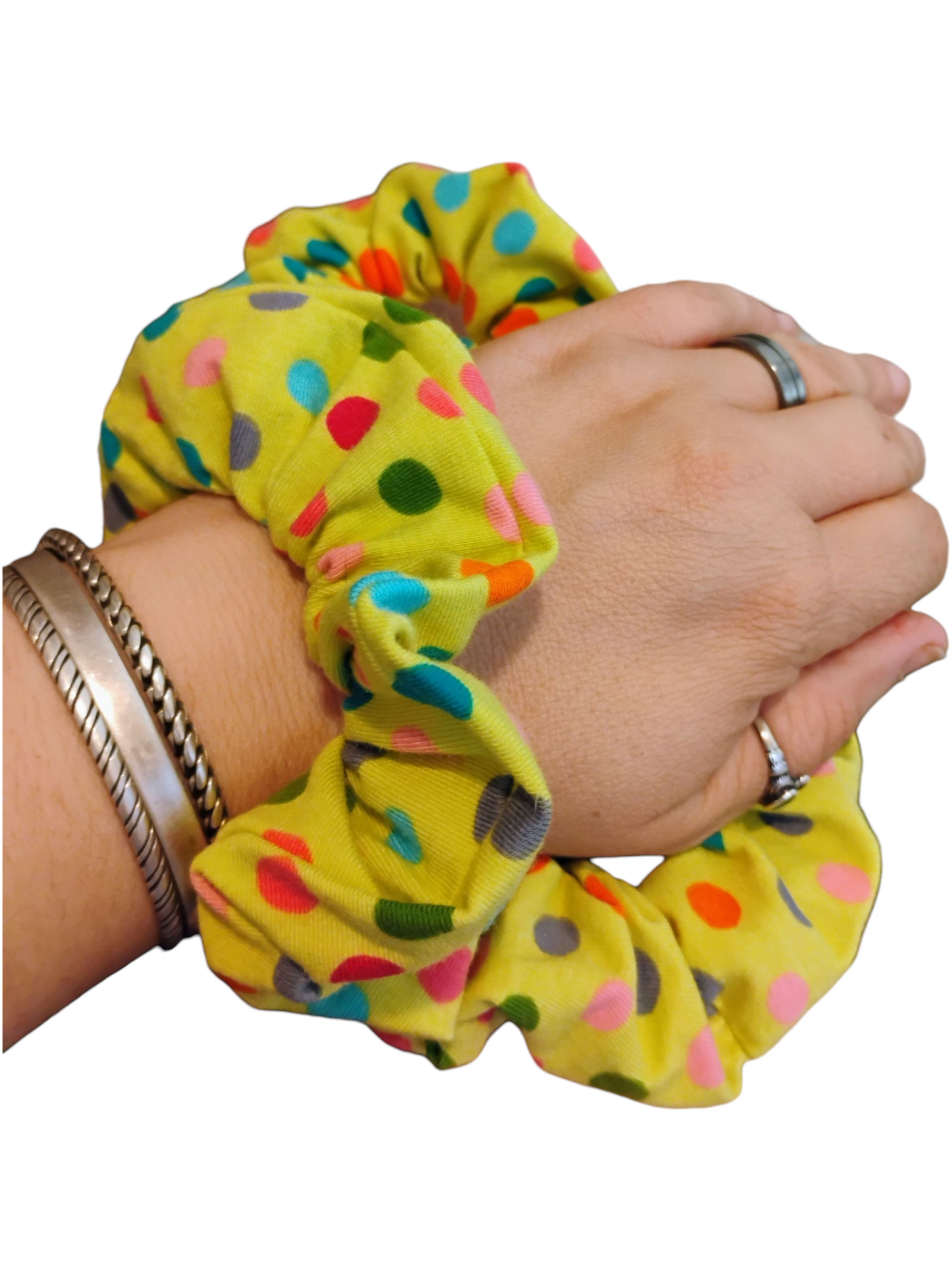 Handmade Printed Hair Scrunchie