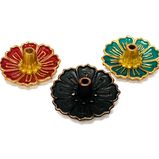 Mandala Bloom Metal Incense Burner