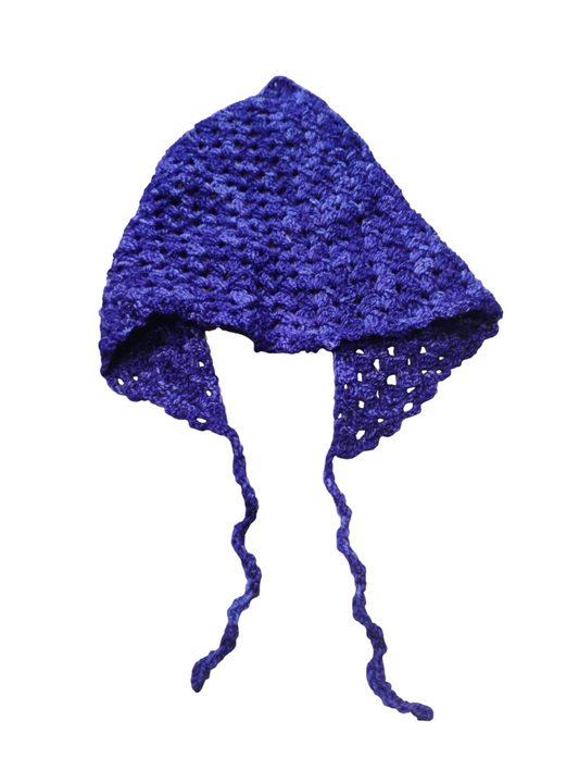 Twilight Tied Crochet Bonnet