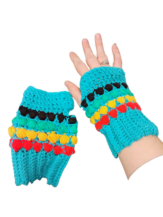 Tribe Tides Fingerless Gloves