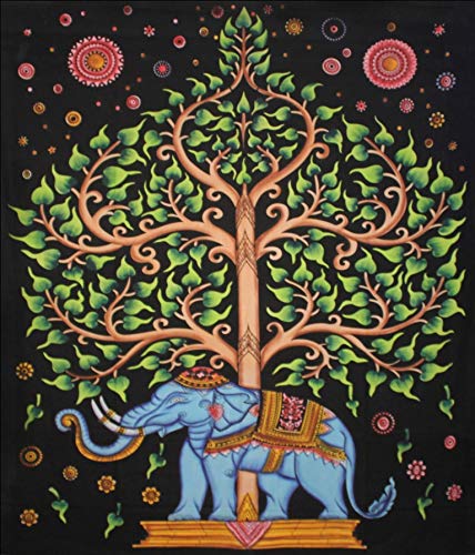 Elephant Dreams – 30" x 40" Cotton Elephant Tapestry