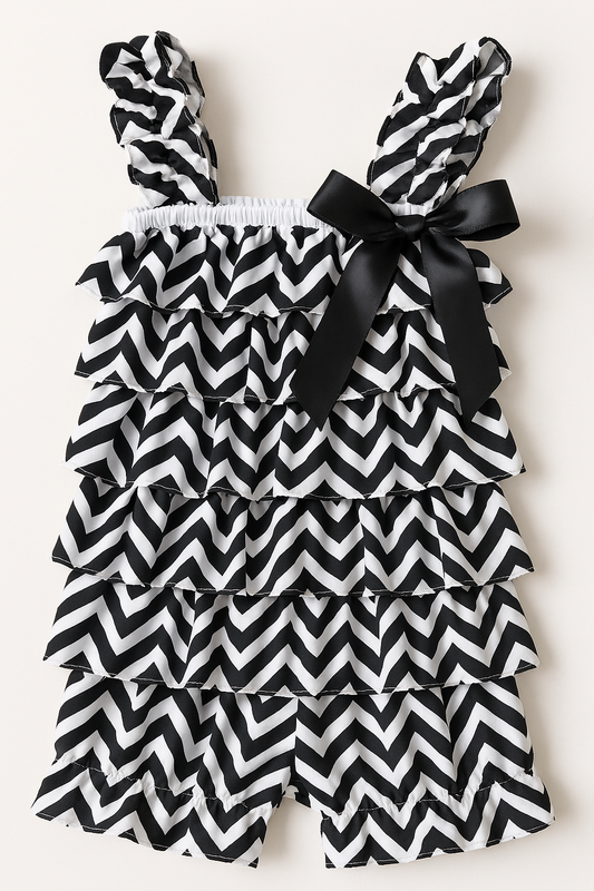 Monochromatic Moxie Romper