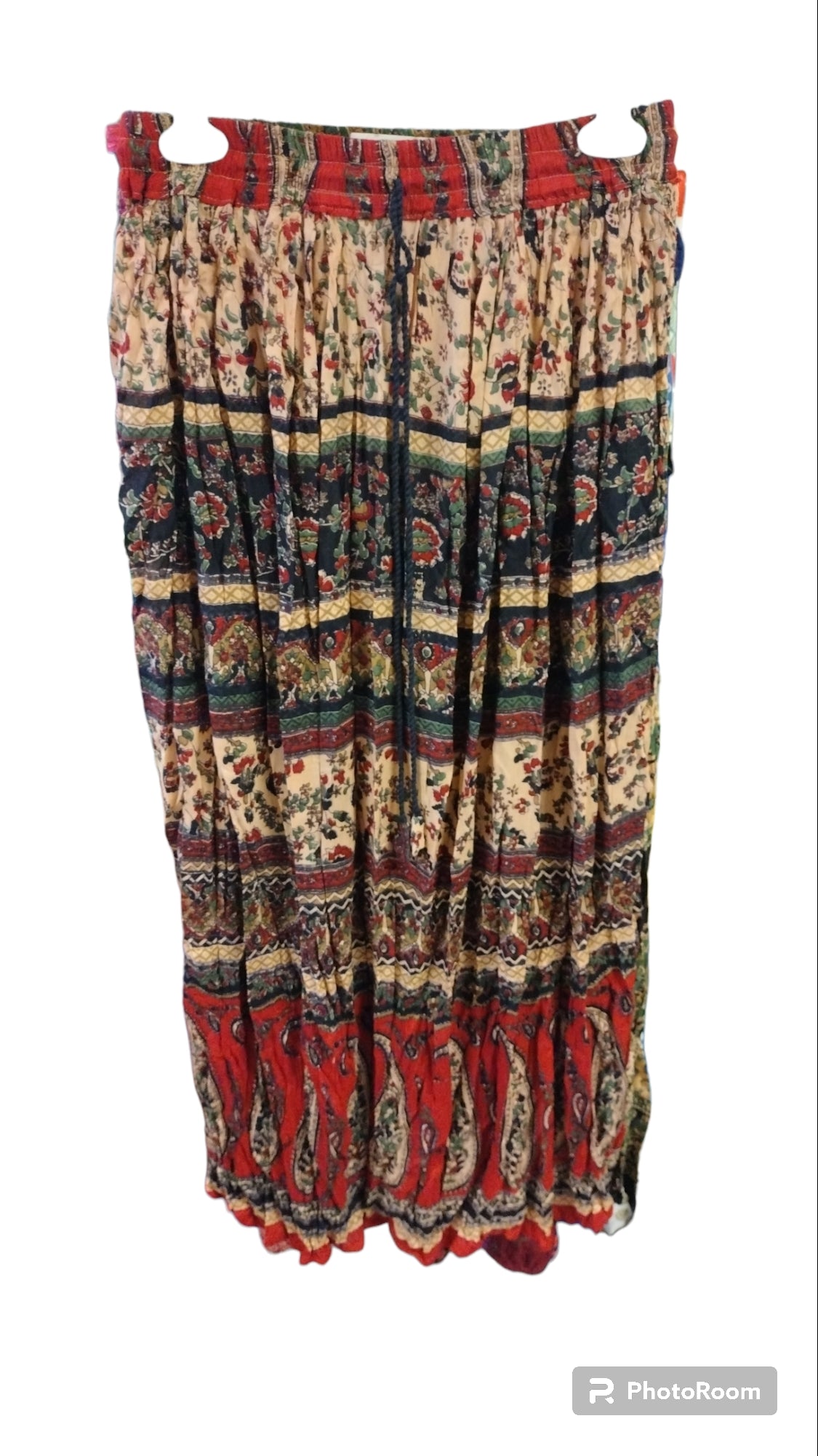 Medium Crinkle Rayon Long Skirts