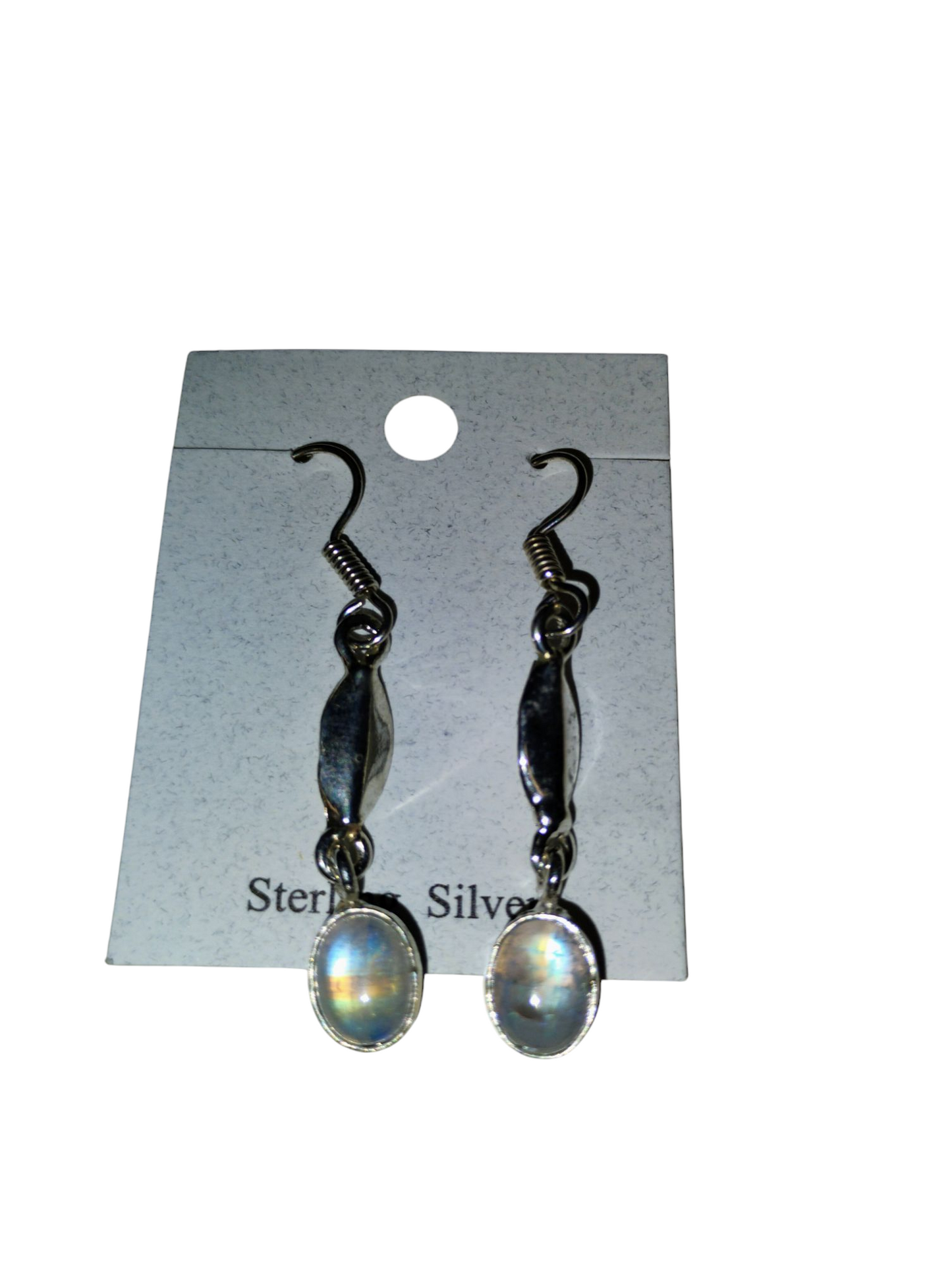 Mystic Droplet Dangles — Sterling Silver + Soulstone Earrings