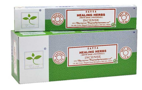SATYA WHITE SAGE INCENSE STICKS: GARDEN OF EDEN