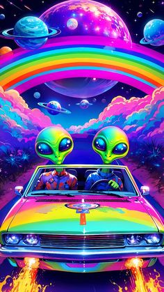 Alien Tokes & Interstellar Jokes - Lenticular Mind Trip Poster