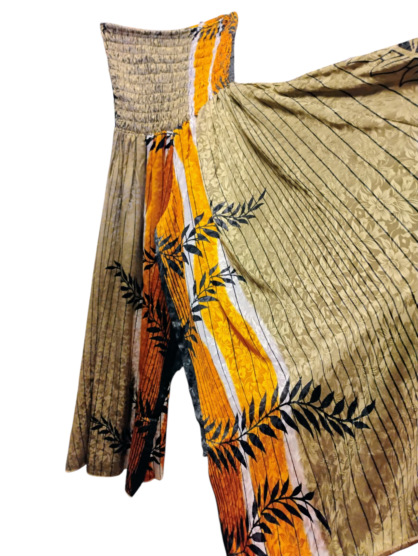 Wide Leg Smocked Plus Size Pants