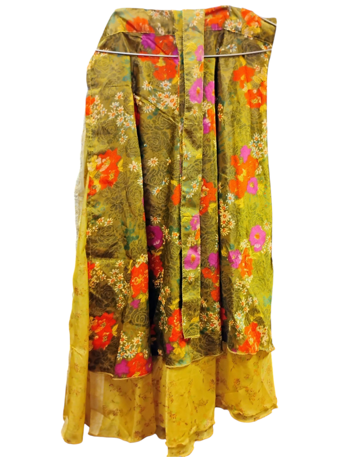 Boho Hippie Wrap Skirts - Mid Length - Plus Size