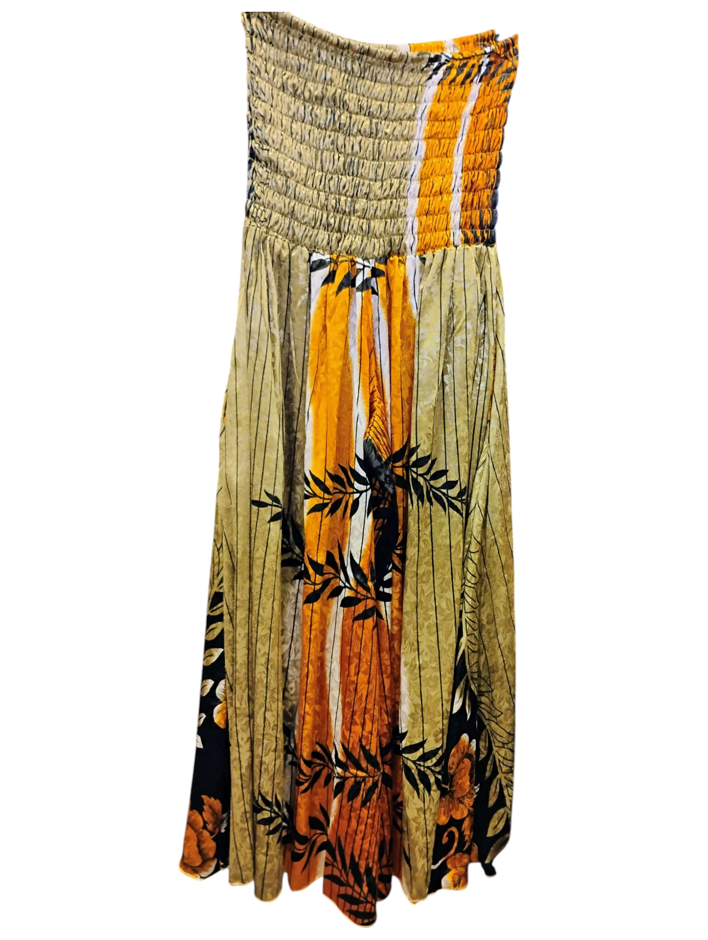 Wide Leg Smocked Plus Size Pants