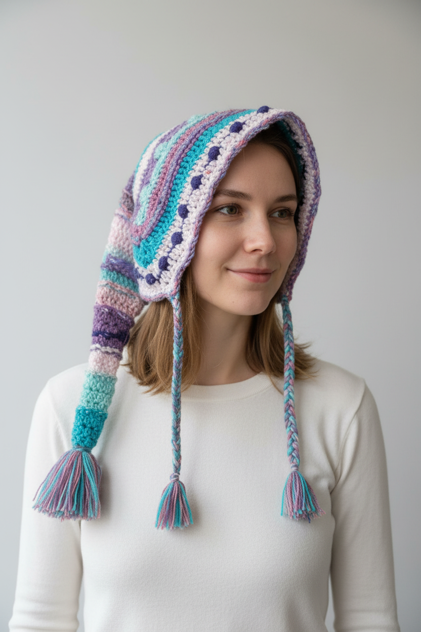 Wonky Wanderer Hat / Festival Hood
