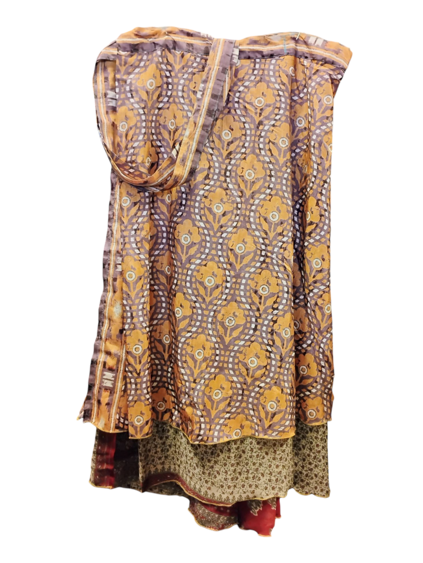 Boho Hippie Wrap Skirts - Mid Length - Plus Size