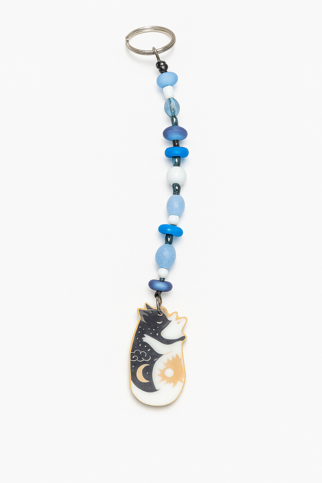 Astral Paws – Yin Yang Cat Keychain Collection