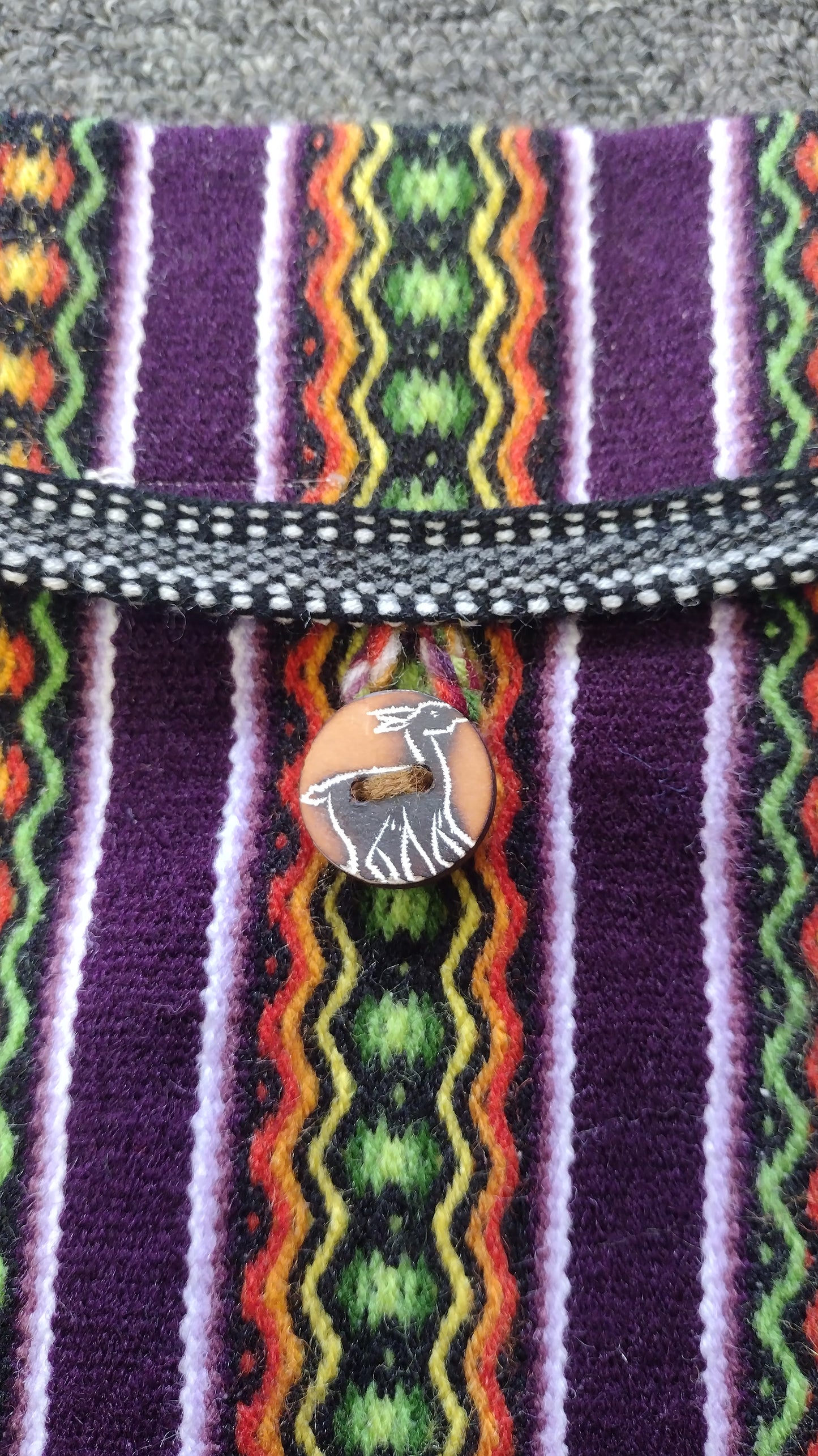 Huallhuas Shoulder Bag Small 4" x 6" Tote Hand Woven