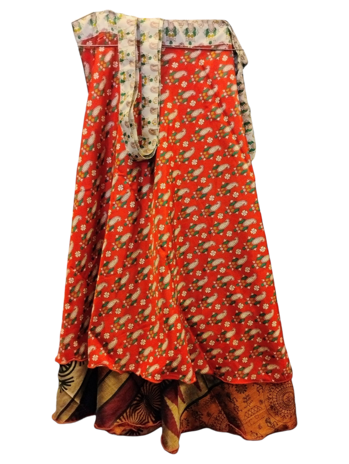 Boho Hippie Wrap Skirts - Mid Length - Plus Size