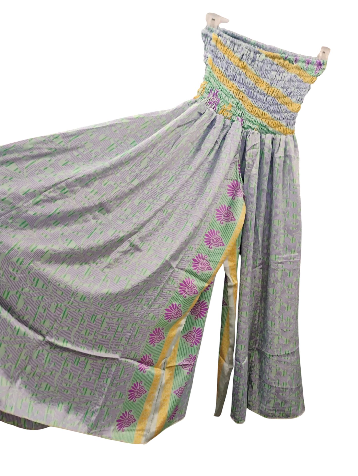 Wide Leg Smocked Plus Size Pants