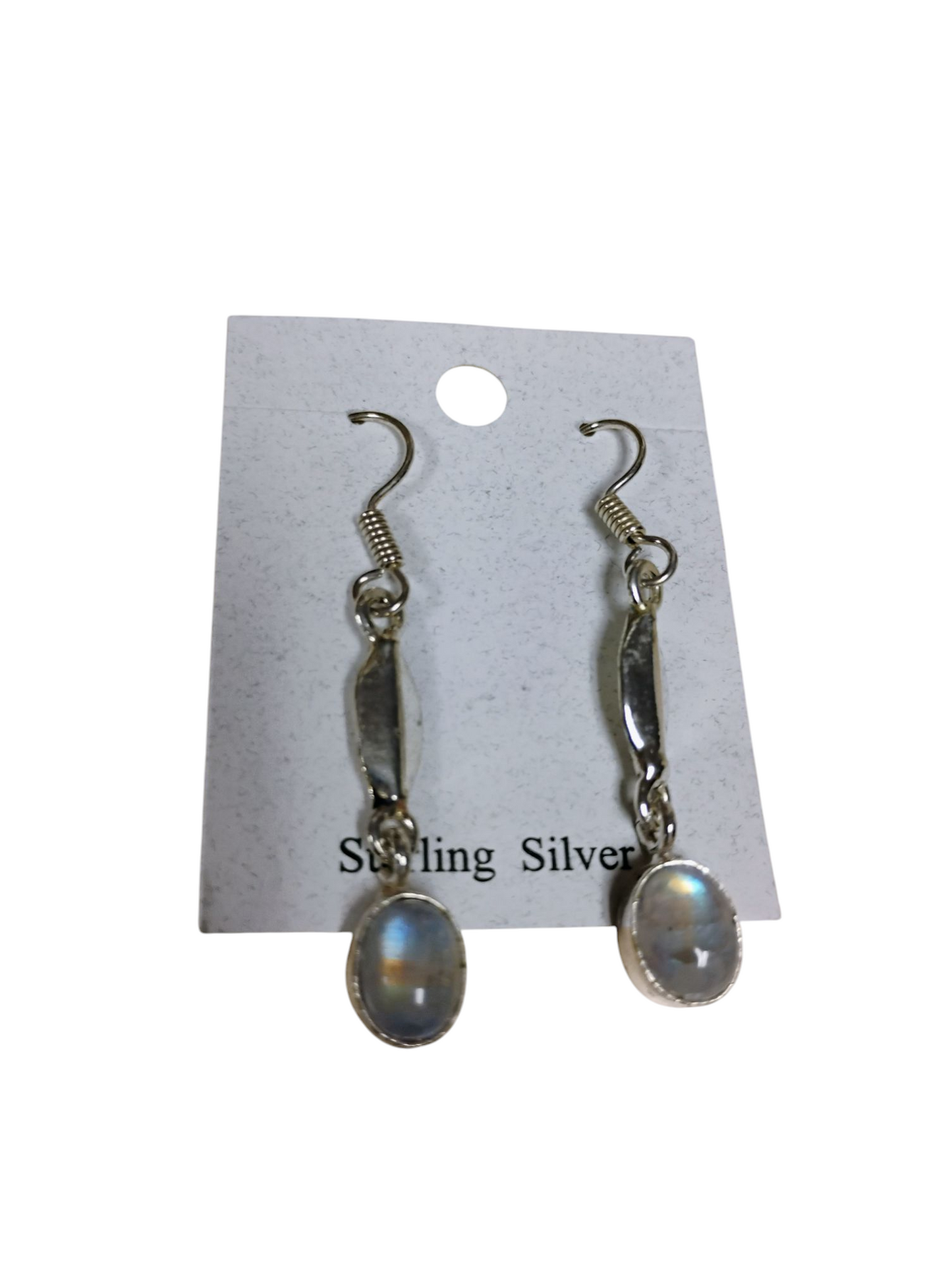 Mystic Droplet Dangles — Sterling Silver + Soulstone Earrings