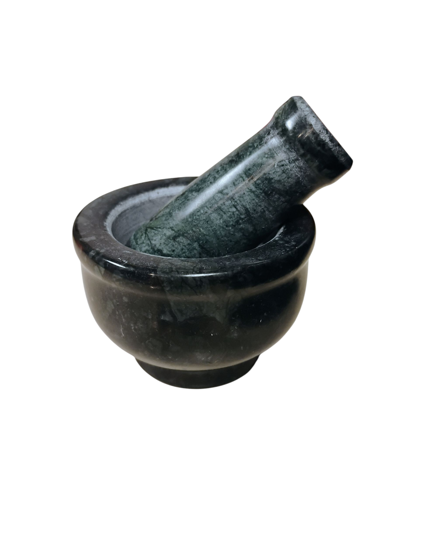Small Green Marble Mortar & Pestle