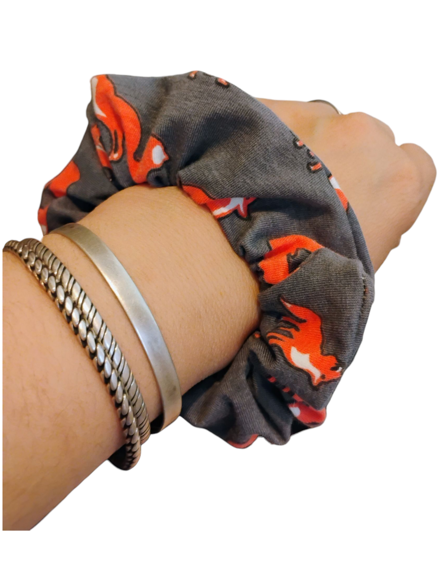 Handmade Printed Hair Scrunchie