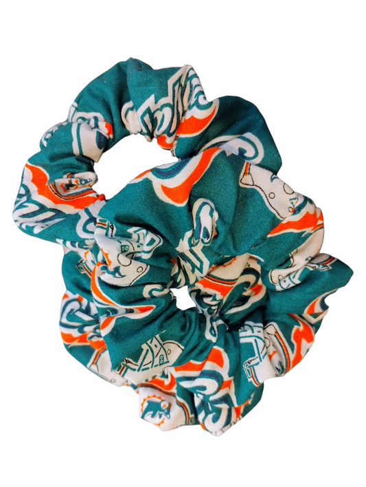 Fins Up Flair – Miami Dolphins Hair Scrunchies