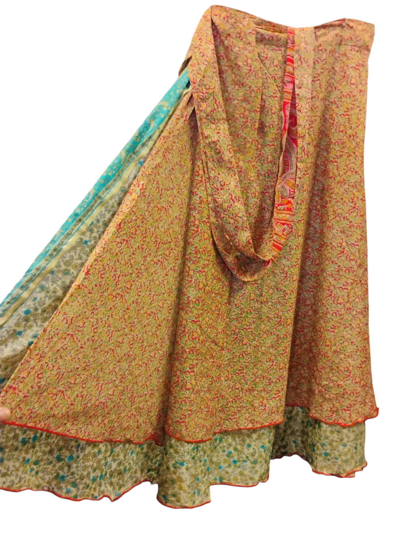 Boho Hippie Wrap Skirts - Mid Length - Plus Size