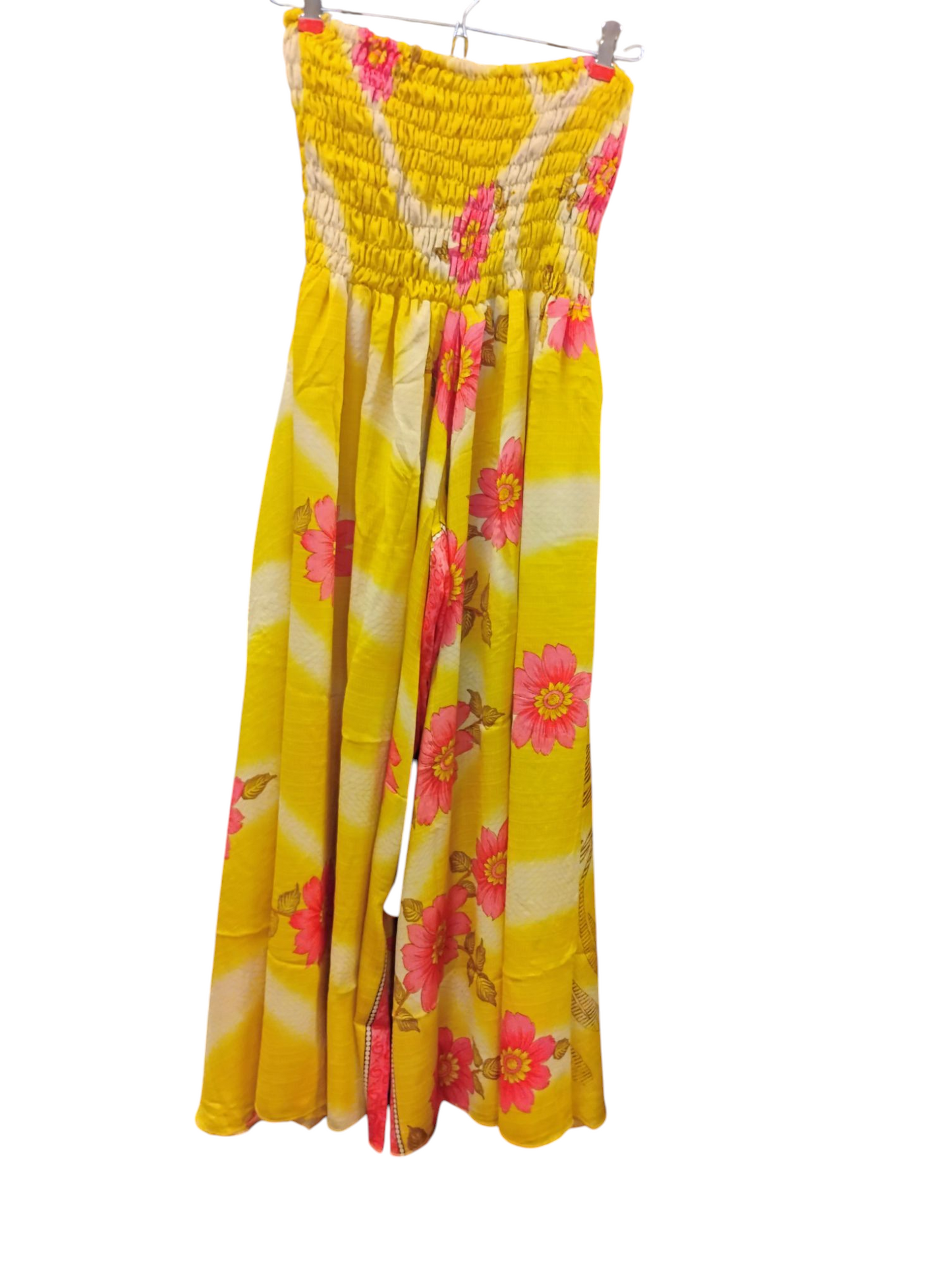 Wide Leg Smocked Plus Size Pants