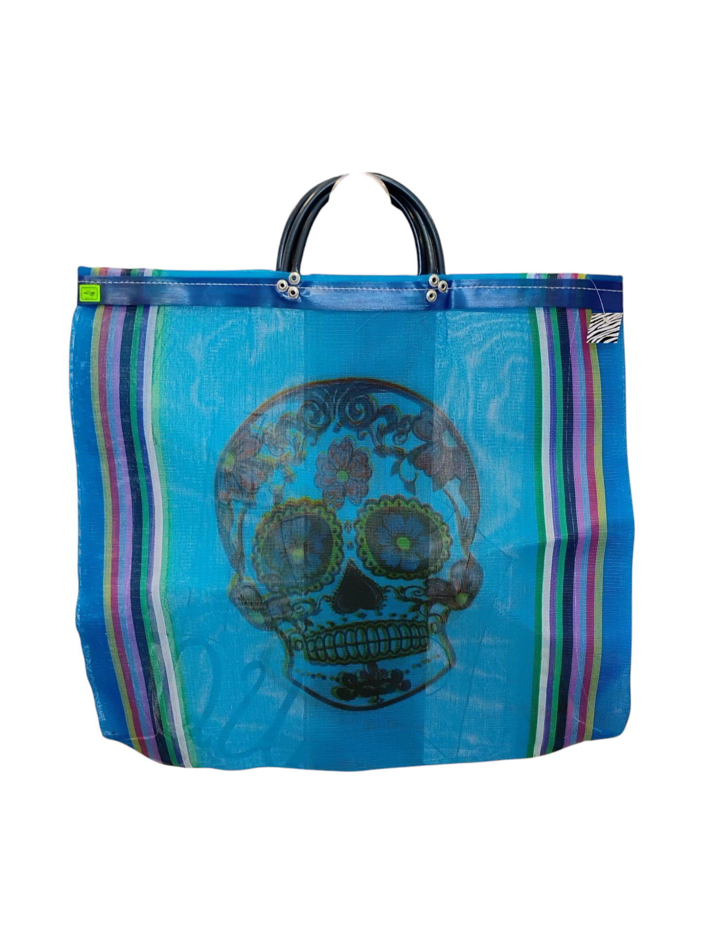 Day of the Dead Sugar Skull Market Mesh Tote Bag Authentic Original