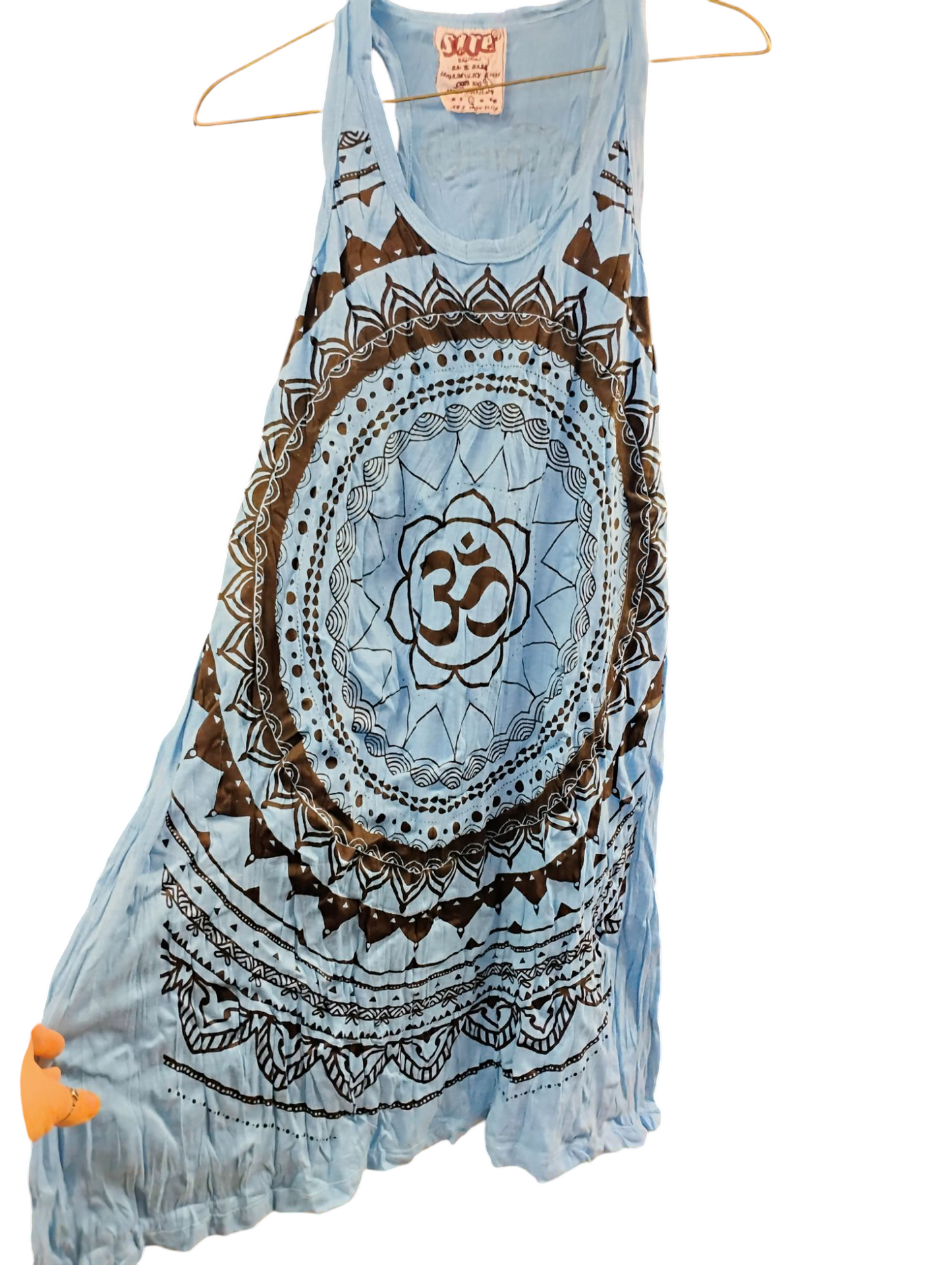 OM TANK DRESS: LIGHT BLUE