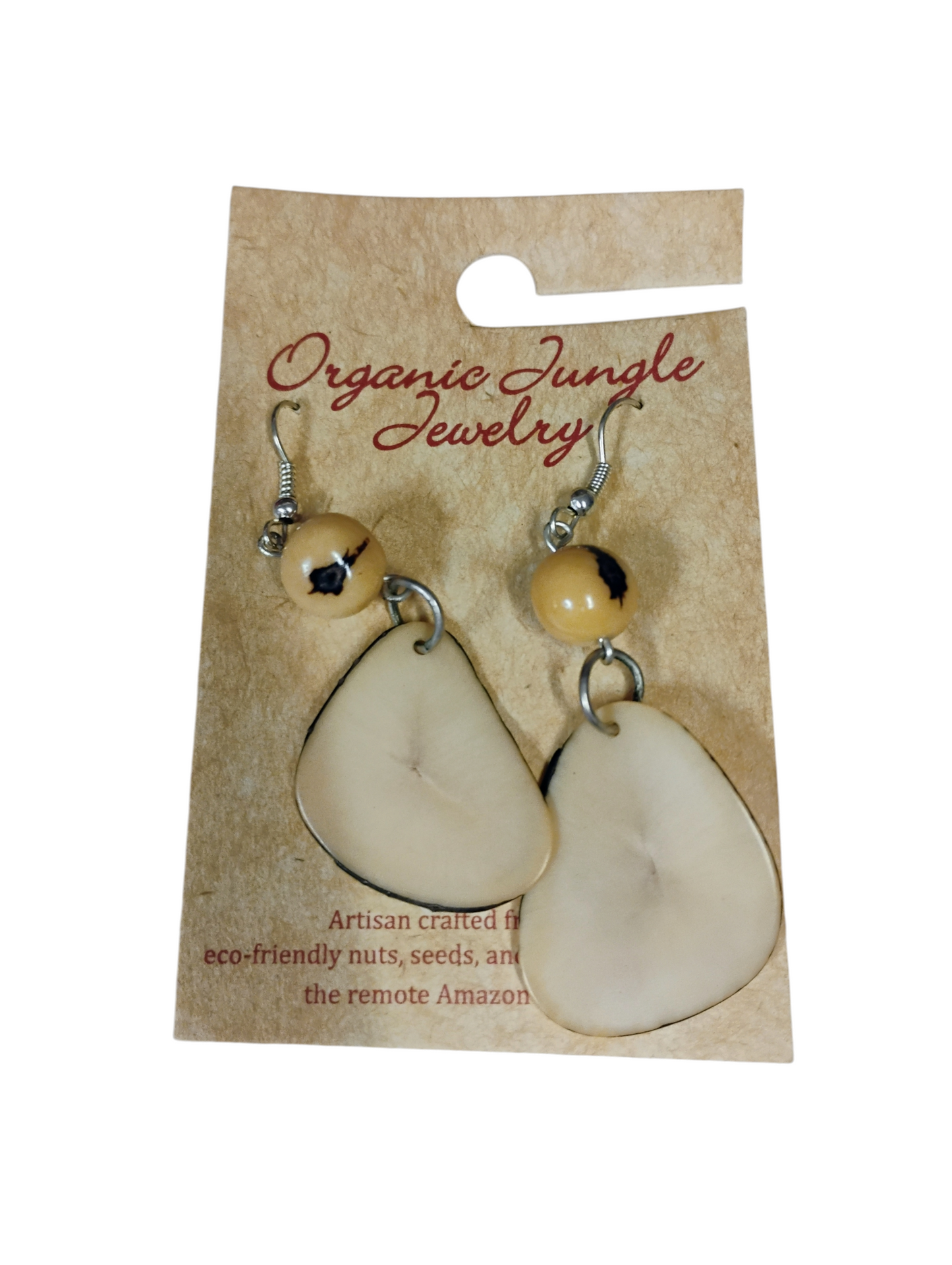 AmazonAura™ Tagua Slice Earrings