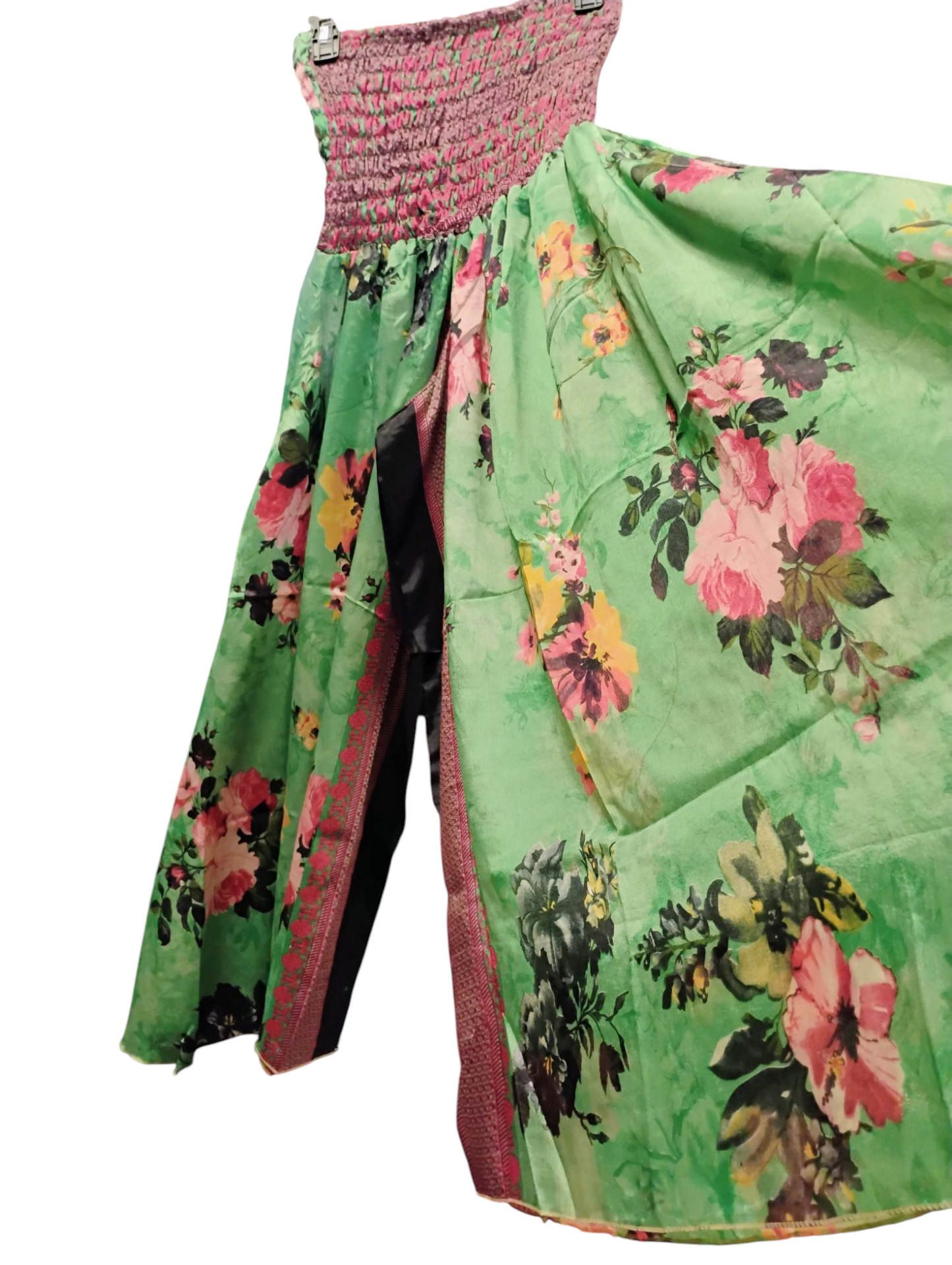 Wide Leg Smocked Plus Size Pants