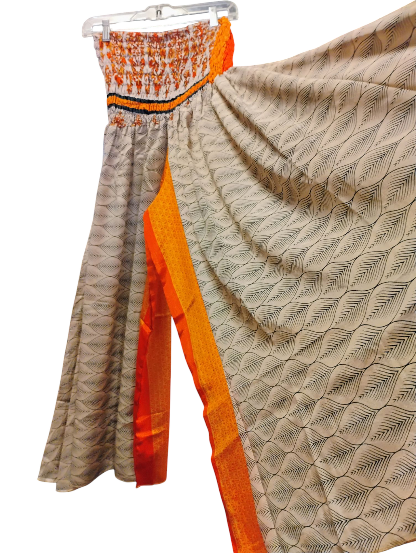 Wide Leg Smocked Plus Size Pants