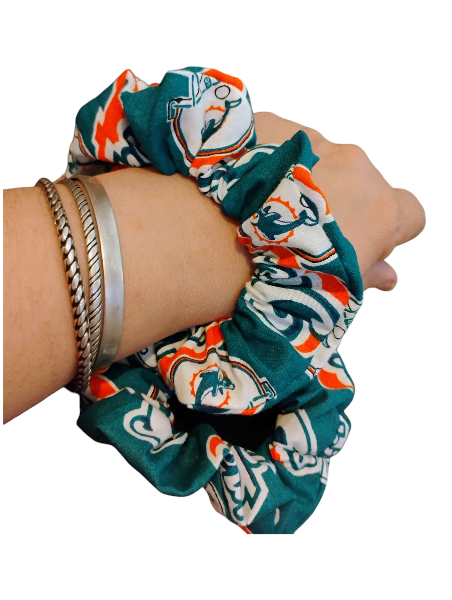 Dolphins Inspired Handmade Hair Scrunchies