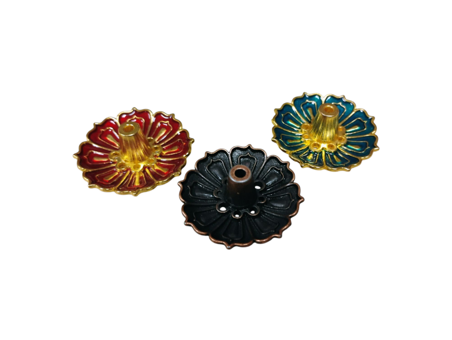 Mandala Bloom Metal Incense Burner