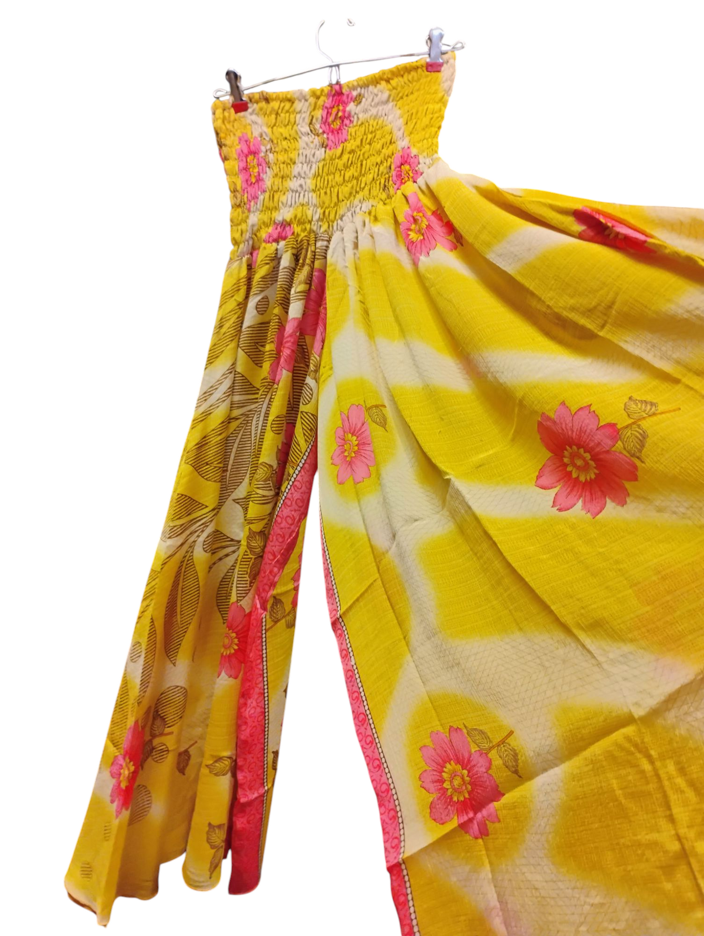 Wide Leg Smocked Plus Size Pants