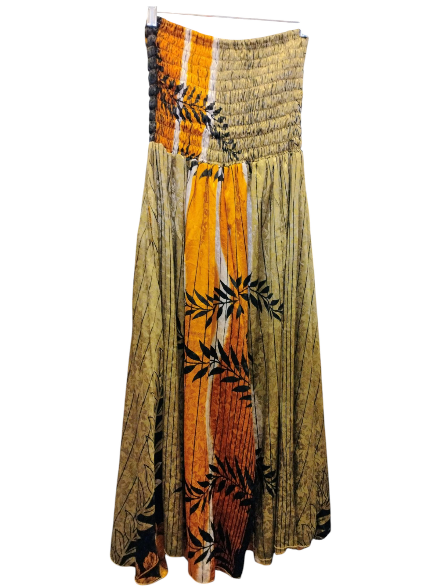 Wide Leg Smocked Plus Size Pants