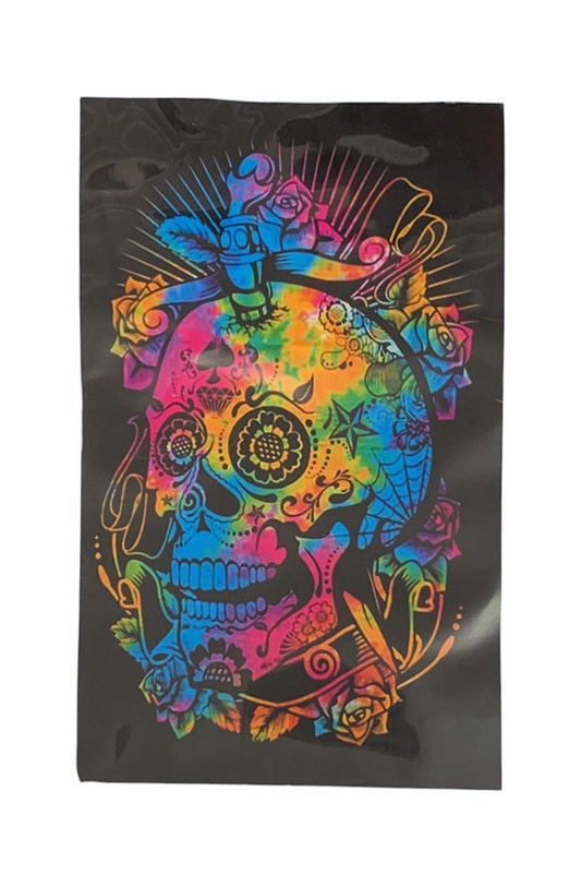 Psychedelic Spirit Skull Tapestry – Día de Defiance Edition