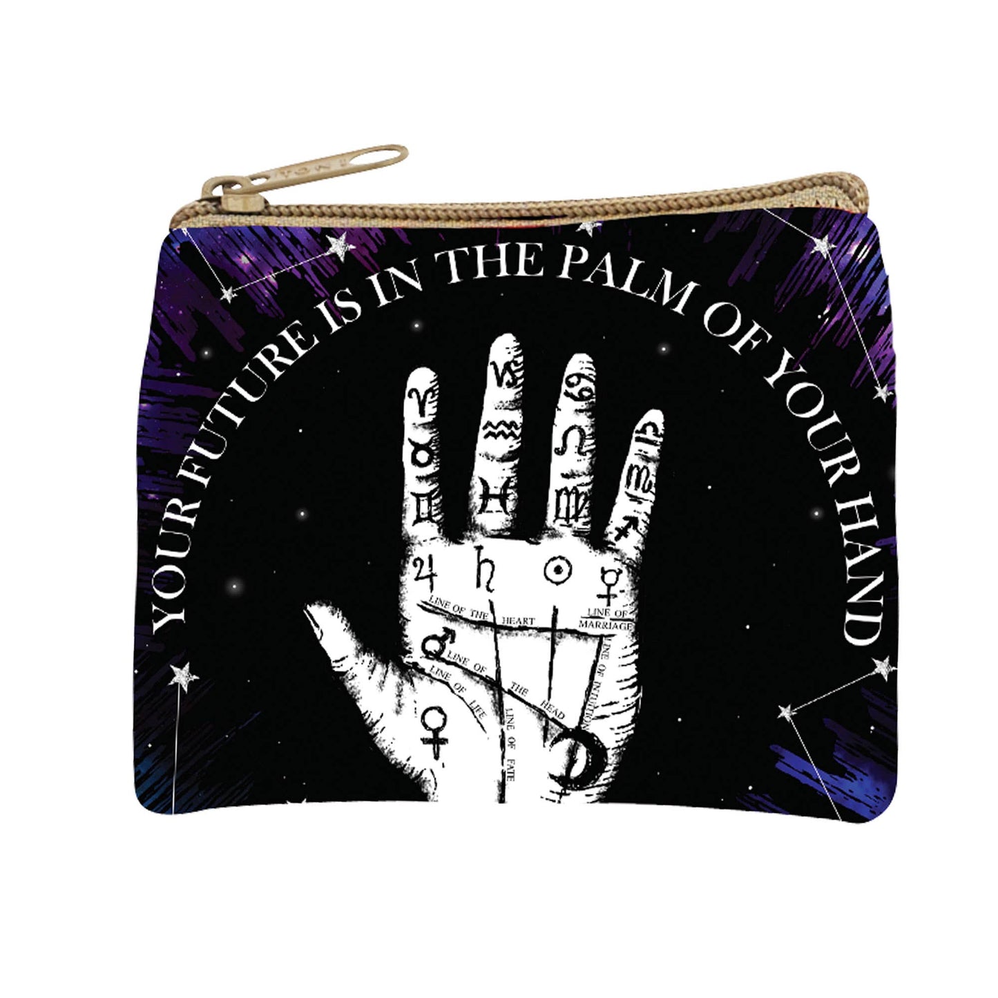 Fate & Fabric: The Cosmic Palm Pouch