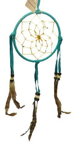 Dream Catcher Hand Made Decorative 3" Assorted Colors
